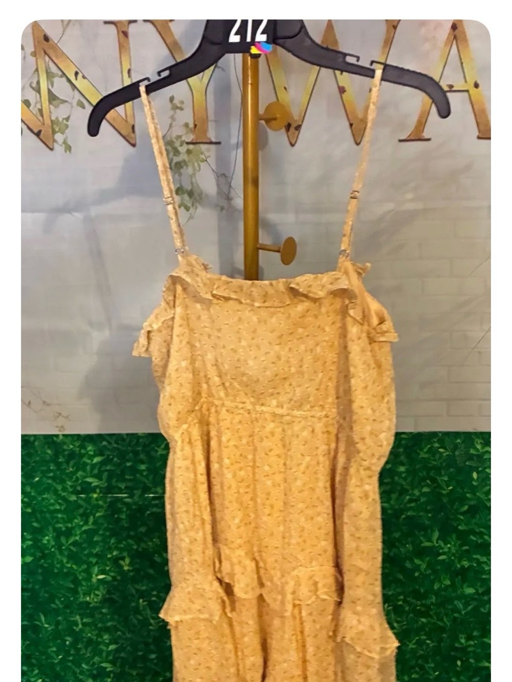 Promesa Yellow Floral Ruffle Sundress - Picture 3 of 3